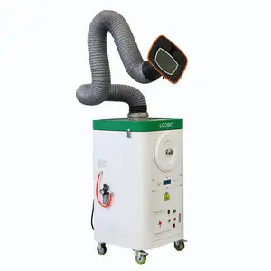 3kw filters cartridge dust collector machine, portable welding /cutting smoke dust extraction with suction arm
