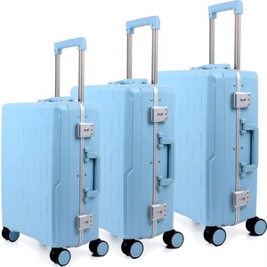 Travel <b>Suitcase</b> Set 20 24 28 Inch Lightweight Trolley Case With Lock 360 Degree Spinner Wheels For Business Travel Women Solid - Product Image 1