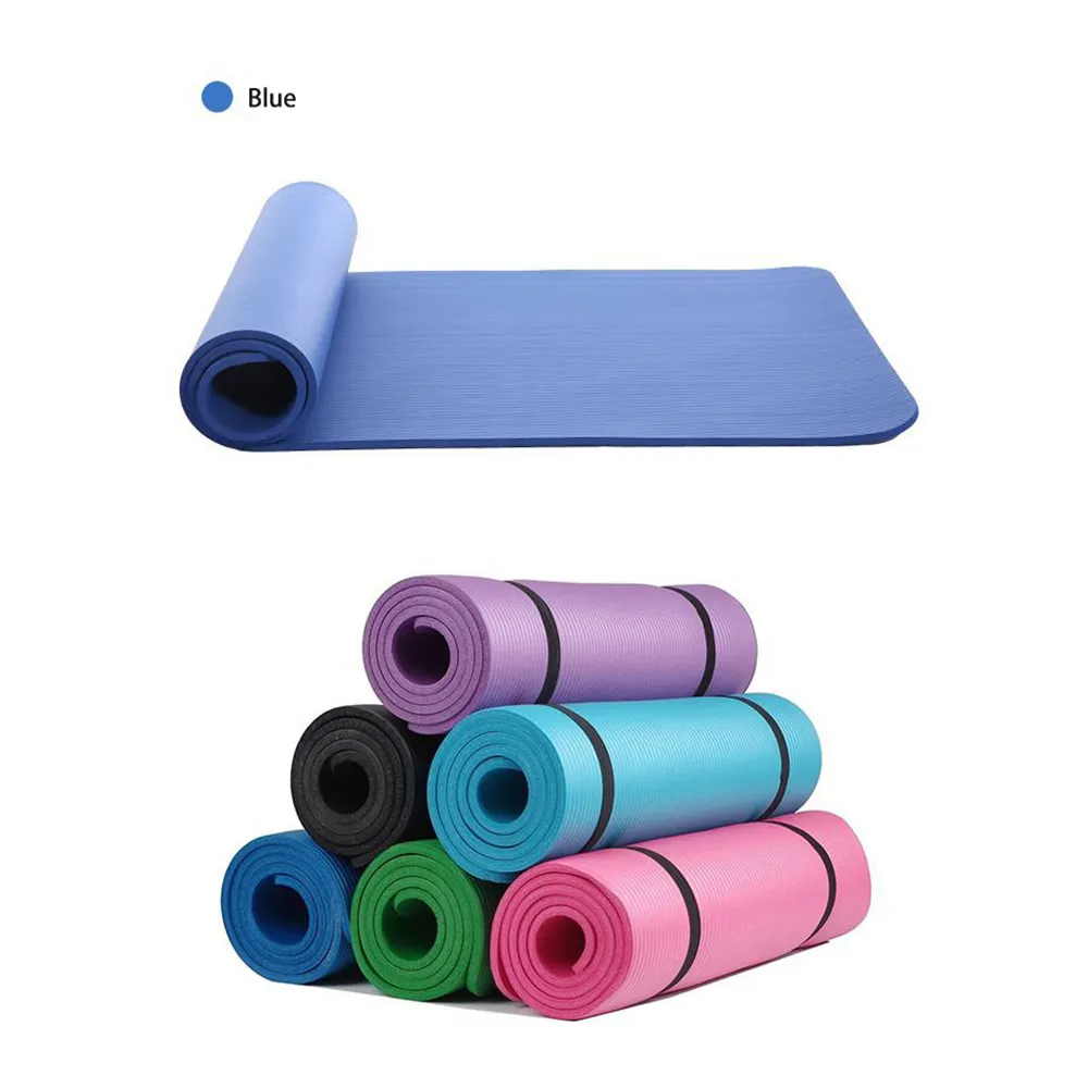 High Quality 8mm NBR Yoga Mat Non-slip Thick Pad Fitness Pilates Mat For Outdoor Gym Exercise Fitness Sports Yoga Mat