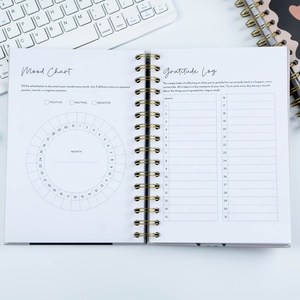 Imprimé personnalisé Manifestation Ombre Journal Sublimation Auto-Guérison Auto-Soin Mindfulness Cahier Planificateur Carton noir dur - Product Image 4