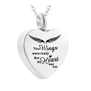 Collana Urna a Cuore Nuova all'Ingrosso per Produttori, Gioiello Pendente Commemorativo per Ceneri di Animali Domestici e Persone Amate, Ricordo di Cremazione - Product Image 3