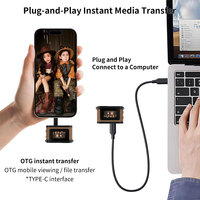 Kamera Mini Gantungan Kunci DC20C 720P 2MP CMOS Kamera Digital Saku Layar IPS 0.96 Inci Pengisian Daya USB-C Senter LED Terintegrasi