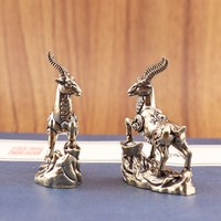 Figurine d'antilope du zodiaque 2027, décoration créative pour table à thé, bureau, artisanat, cadeau de bureau, chèvre