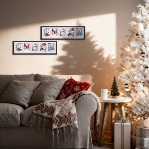 大型MDF扁平型相框 仿木矩形木框 用于墙壁装饰 相框尺寸可定制 - Product Image 4