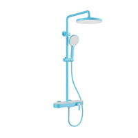 Nouvel arrivage : Ensemble de douche haute pression coloré pour salle de bain domestique – Kit de douche moderne à fixation murale