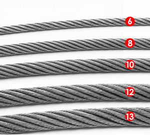 Câble métallique d'ascenseur galvanisé 6mm 8mm 10mm 11mm 13mm 16mm avec âme <span class=keywords><strong>en</strong></span> <span class=keywords><strong>chanvre</strong></span> ou <span class=keywords><strong>en</strong></span> acier - Product Image 1