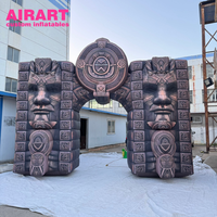 Arche géante en pierre gonflable ajoutant du mystère à votre événement pour l'entrée du festival