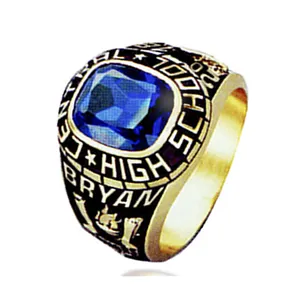 卸売コスチュームジュエリー学校卒業リング - Product Image 1