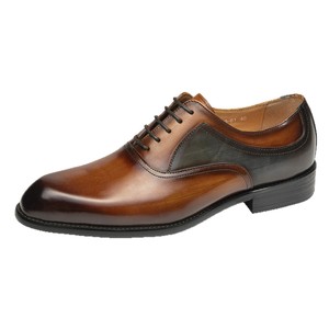 Nouvel arrivage transfrontalier quatre saisons, chaussures en cuir formelles minimalistes britanniques pour hommes, grandes tailles, à lacets, décontractées et élégantes - Product Image 5