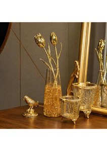 ดอกทิวลิปเคลือบทองคำแท้ 24K สุดหรู ของตกแต่งบ้านสุดสง่างาม เหมาะสำหรับของขวัญ ของตกแต่งงานแต่งงาน วันครบรอบ และโอกาสพิเศษต่างๆ - Product Image 3