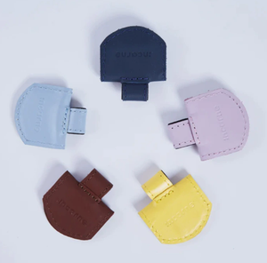 Classic Leather <b>Bookmark</b> Pouch Mixed Colors Embossed Reusable Gift Accessory - Product Image 1