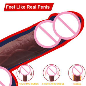 3.6*22CM di spinta a distanza realistica in <span class=keywords><strong>Silicone</strong></span> liquido negozio di sesso vibratore pene artificiale che vibra giocattolo del sesso donna Dildo Sex Toy - Product Image 3