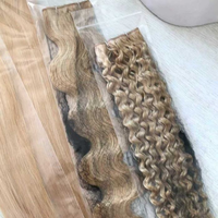 Extensions papillon à micro-perles balayage, extensions papillon invisibles double face, postiche superposé pour ajouter de la longueur