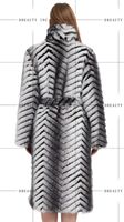 Manteau long décontracté en fausse fourrure de renard pour femme, style urbain, avec ceinture, coupe ample et tissée