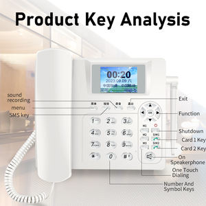 <span class=keywords><strong>Téléphone</strong></span> <span class=keywords><strong>fixe</strong></span> <span class=keywords><strong>sans</strong></span> <span class=keywords><strong>fil</strong></span> GSM d'origine avec fente pour carte SIM <span class=keywords><strong>Téléphone</strong></span> <span class=keywords><strong>fixe</strong></span> <span class=keywords><strong>sans</strong></span> <span class=keywords><strong>fil</strong></span> pour la maison/le bureau KT37 - Product Image 4