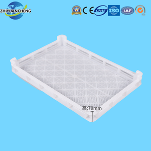 Bandejas especializadas en pepino <span class=keywords><strong>de</strong></span> <span class=keywords><strong>mar</strong></span> | HDPE blanco 600x400x50mm Cesta poco profunda para un secado delicado - Product Image 6