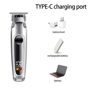 Barber <span class=keywords><strong>professionnel</strong></span> sans fil 0mm zéro écart sculpture découpeuse <span class=keywords><strong>tondeuse</strong></span> à <span class=keywords><strong>cheveux</strong></span> tondeuses - Product Image 5