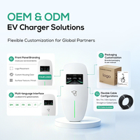 Station de recharge rapide pour voiture électrique Ovrod Ac 22 kw Ocpp 2.0.1 Evse Ac 22kw 32a Type2 Monophasé 3 phases Niveau 2 Chargeur mural pour voiture électrique