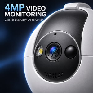 Cámara Robótica para Mascotas de 4MP para Interiores con Control por Aplicación WiFi, Comunicación Bidireccional y Monitoreo Móvil - Product Image 6