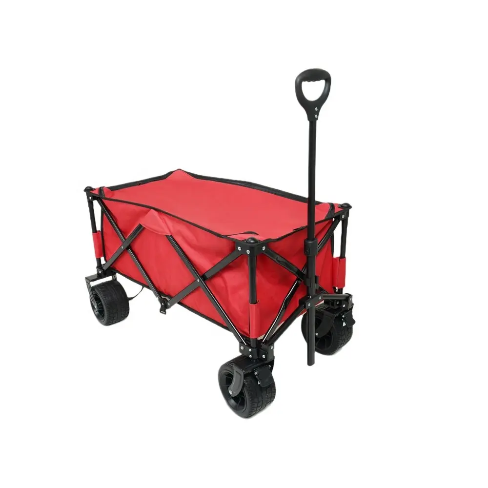 Nuovo Design Outdoor Garden Park Wagon carrello portatile carrello da campeggio pieghevole carrello con coperchio