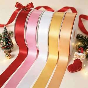 Pita Satin Natal Berkualitas Tinggi Grosir 11/2 inci Berbagai Lebar untuk Kemasan Hadiah & Dekorasi Rumah Pesta Natal - Product Image 3