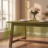 Housse de table pour fête prénuptiale, décoration de table pour mariage et anniversaire