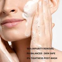 Nettoyant Visage au Panthénol et Peptides, Micro-Mousse Nettoyante Douce pour Pores Profonds, Hydratation Équilibrée pH, Usage Quotidien 150ml OEM