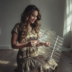 Harpe chantante en quartz à bas prix avec fleur, 8 tubes, thérapie musicale, étui de transport, maillet gratuit - Product Image 1