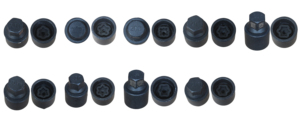 4F0 698 139 Q, herramienta de extracción de pernos de rueda, llave de neumático, manguito de tornillo <span class=keywords><strong>antirrobo</strong></span> para A4L B8 B9 A6L C6 C7 C8 - Product Image 4