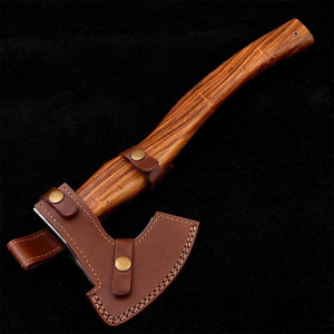 Damascus Steel Forged <b>Axe</b> with Rosewood Handle Custom Handmade Outdoor Camping <b>Wood</b> Cutting Tool OEM Damascus Steel Utility <b>Axe</b> - Product Image 4