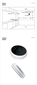 Glomarket Tuya Smart WiFi Gas <strong>Leak</strong> <strong>Detector</strong> Clock Display Voice Prompt Remote Control Gas <strong>Leak</strong> Alarm <strong>Detector</strong> for Home - Product Image 6