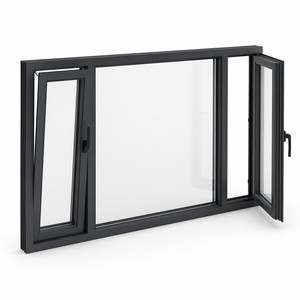 <span class=keywords><strong>Finestra</strong></span> Moderna Antieffrazione in Lega <span class=keywords><strong>di</strong></span> Alluminio con Apertura a Battente e Inclinazione, Ventilazione Notturna Sicura, Chiusura a 6 Punti, Micro-Ventilazione, Resistente agli Intrusioni, Termica - Product Image 2