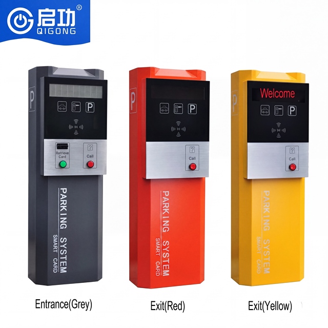 Qigong Parking Card/Ticket System With Management Software With Boom Barrier Parking Barrier Self-Service Parking Ticket System