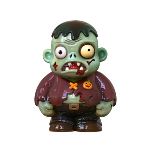 Wholesale Custom Design Ceramic Halloween Themed <strong>Storage</strong> Container Porcelain Green Skin Monster Zombie <strong>Shaped</strong> Cookie <strong>Storage</strong> <strong>Jar</strong> - Product Image 2