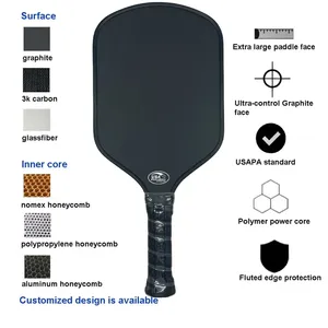 WINNEX 16MM Espesor Ben John Gen 4 Pro IV Pickleball Paddle USAPA Aprobado Toray Raw Carbon Fiber Termoformado Paddle - Product Image 6