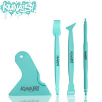 Outil d'installation de film plastique pour fenêtres KUANAISI - Outil de pose comprenant un grattoir magnétique flexible intégré
