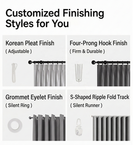 Cortinas Personalizadas con Curva en S GRS OEKO, Cortinas con Pliegues Ondulados Termosellados a Alta Temperatura, Estándar <span class=keywords><strong>Walmart</strong></span>, Marca Privada OEM para Proyectos Hoteleros - Product Image 2