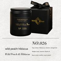 Ensemble de bougies parfumées de luxe en cire de soja mate multi-parfums, flacon en verre noir 80g, pour la Saint-Valentin et les anniversaires, décoration de la maison