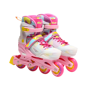 <span class=keywords><strong>2025</strong></span> Mới Tuyệt Vời Toàn Bộ Combo Set PU Ánh Sáng Bánh Xe Trượt Đường Dây Cho Bé Và Người Lớn Với Mũ Bảo Hiểm Và Bảo Vệ - Product Image 1