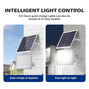 Reflector LED Solar para Exteriores con Sensor, Diferentes Especificaciones, 60, 100, 150 Vatios, Venta al por Mayor de Fábrica - Product Image 4