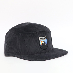 OEM Quality Unisex 5-Panel Corduroy Hat Adjustable Flat Brim <b>Winter</b> Outdoor Hiking <b>Caps</b> Wholesale Custom Woven Patch Camp Gorras - Product Image 3