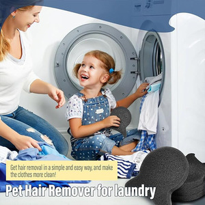 Éliminateur de poils d'animaux pour la lessive, outil réutilisable pour enlever les poils de chien et de chat, élimine efficacement les poils d'animaux, outil de nettoyage pour animaux domestiques - Product Image 6