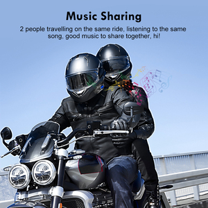 Casque de moto Y6X avec interphone mesh 4 voies, portée de 1000 m, lampe torche LED et étanchéité IP67 - Product Image 5