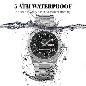 Luxury 42mm Stainless Steel Analog Dial Wristwatch with Star Face Quartz Movement <b>Arabic</b> Business Gift Latest Version - Product Image 3