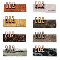 Plaque de porte extérieure moderne rétroéclairée par LED en acier inoxydable 304, étanche et illuminée, pour appartement, villa, hôtel, texte personnalisé
