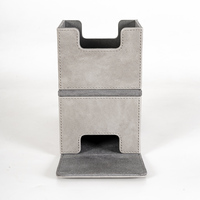 Boîte de rangement pour cartes de jeu en cuir PU avec couleur et logo personnalisés