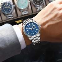 Reloj de Pulsera POEDAGAR 683 para Hombre, Clásico, de Acero Inoxidable, Resistente al Agua, Luminoso, con Fecha, Semana y Cuarzo, para Negocios