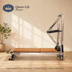Queenlife Instructor Reformer Pilates Half Cadillac Trapeze Table Bed Aluminum Frame 8 German Spring Solen Pulley Adjustable Bar - Product Image 1
