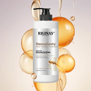 Traitement capillaire lissant à la kératine brésilienne Nano Protein de Riginas Wholesale pour <span class=keywords><strong>cheveux</strong></span> abîmés - Product Image 2