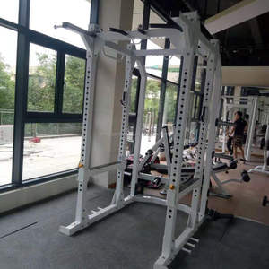 Equipo de Gimnasio para Entrenamiento de Fuerza, Máquina Smith y Rack de Sentadillas, Material Metálico, Rack de Sentadillas Multifuncional - Product Image 5